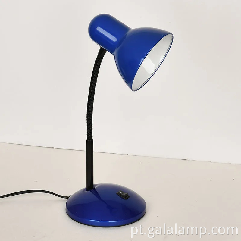 Ferro de metal LED, mesa de proteção para os olhos, dobragem, lâmpada de mesa